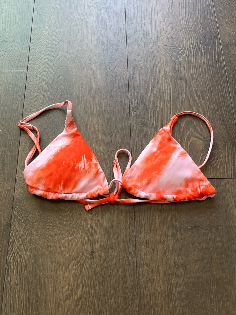 Tie Dye Triangle Bikini Top